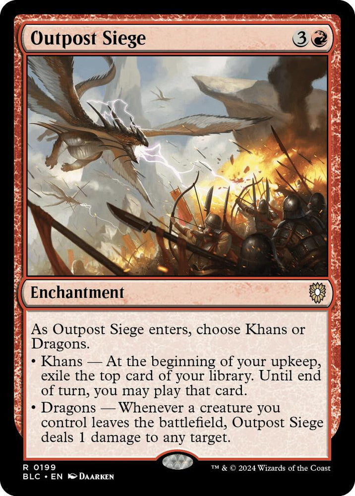 Outpost Siege [Bloomburrow Commander] Magic: The Gathering
