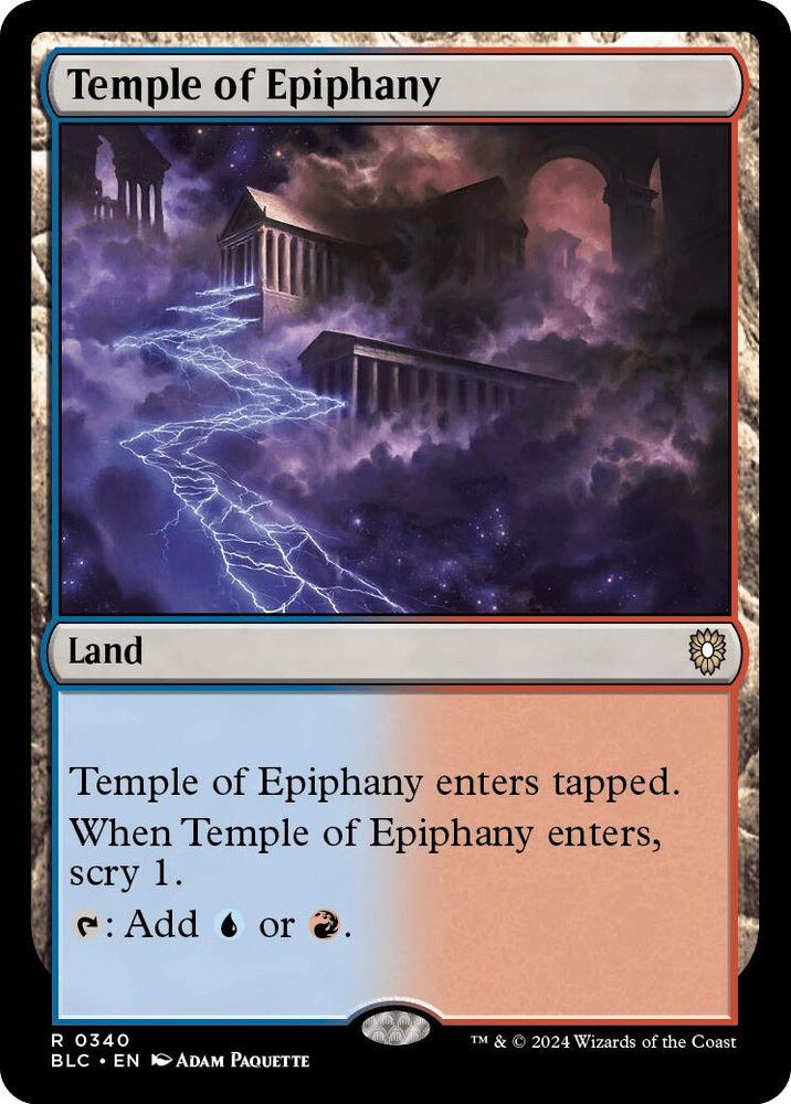 Temple of Epiphany [Bloomburrow Commander] Magic: The Gathering