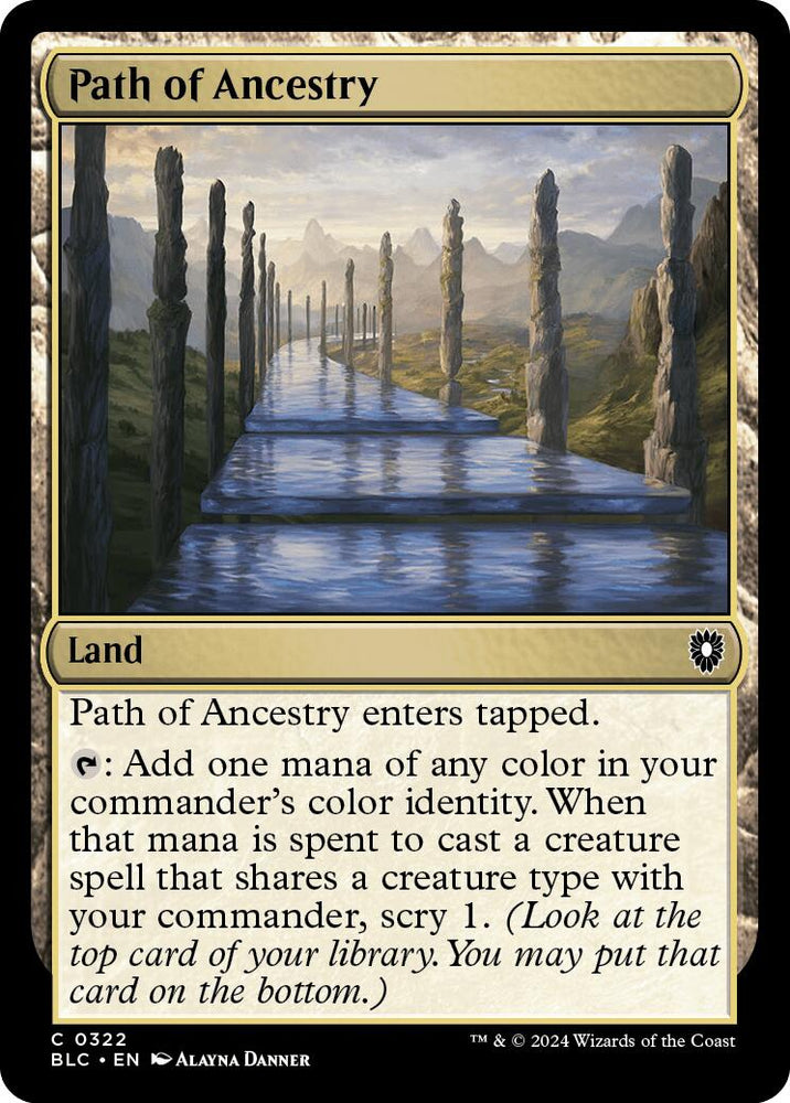 Path of Ancestry [Bloomburrow Commander] Magic: The Gathering