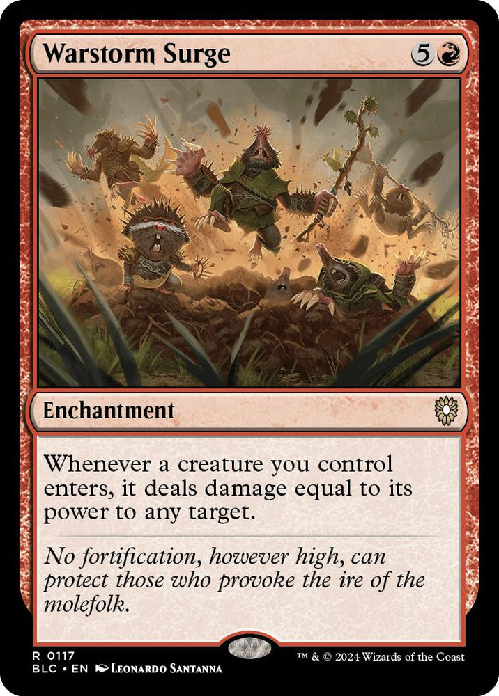 Warstorm Surge [Bloomburrow Commander] Magic: The Gathering