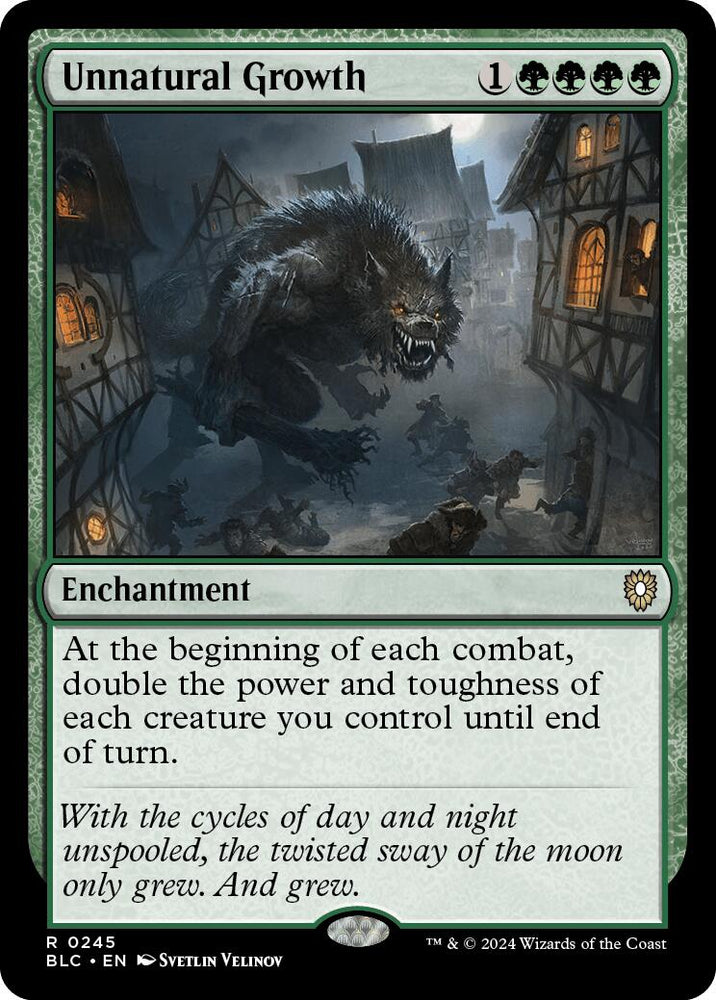 Unnatural Growth [Bloomburrow Commander] Magic: The Gathering