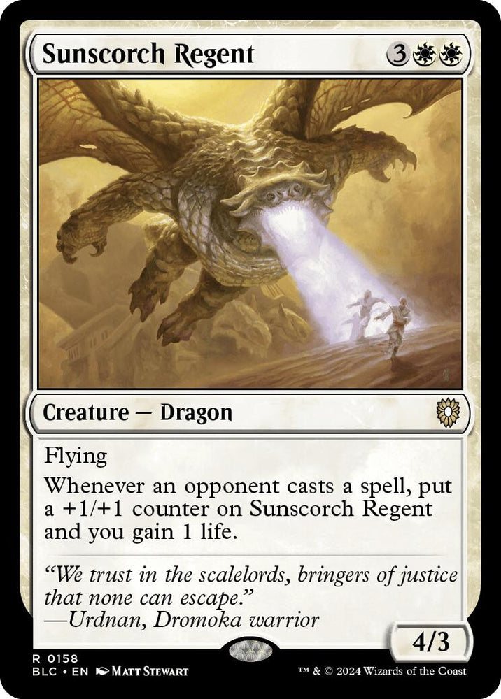 Sunscorch Regent [Bloomburrow Commander] Magic: The Gathering