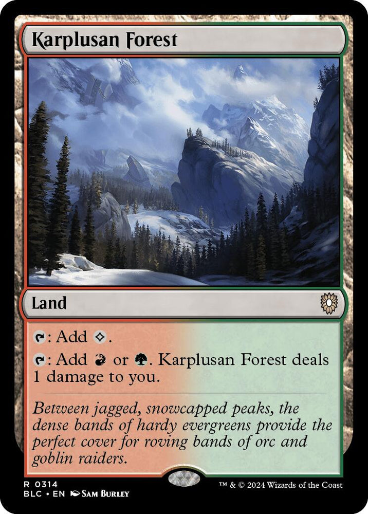 Karplusan Forest [Bloomburrow Commander] Magic: The Gathering