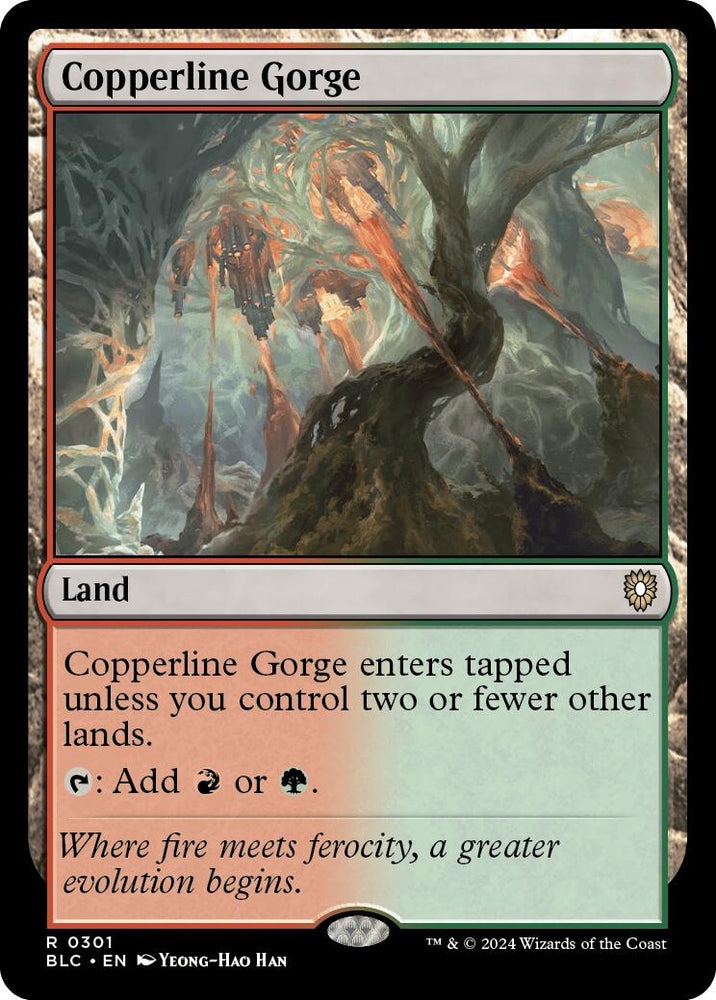 Copperline Gorge [Bloomburrow Commander] Magic: The Gathering