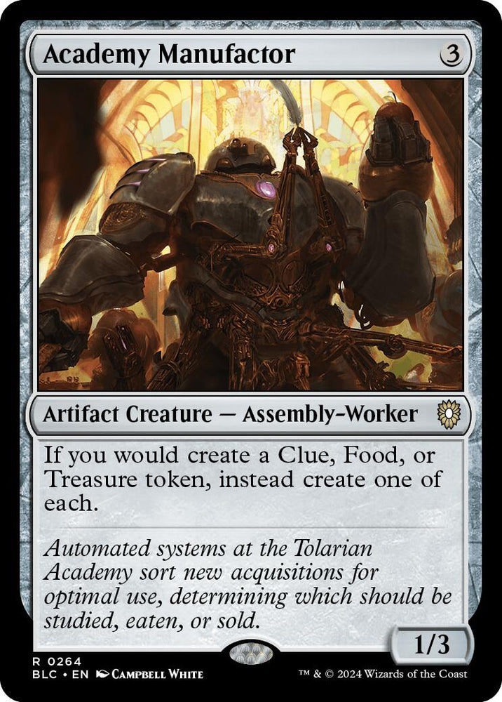 Academy Manufactor [Bloomburrow Commander] Magic: The Gathering