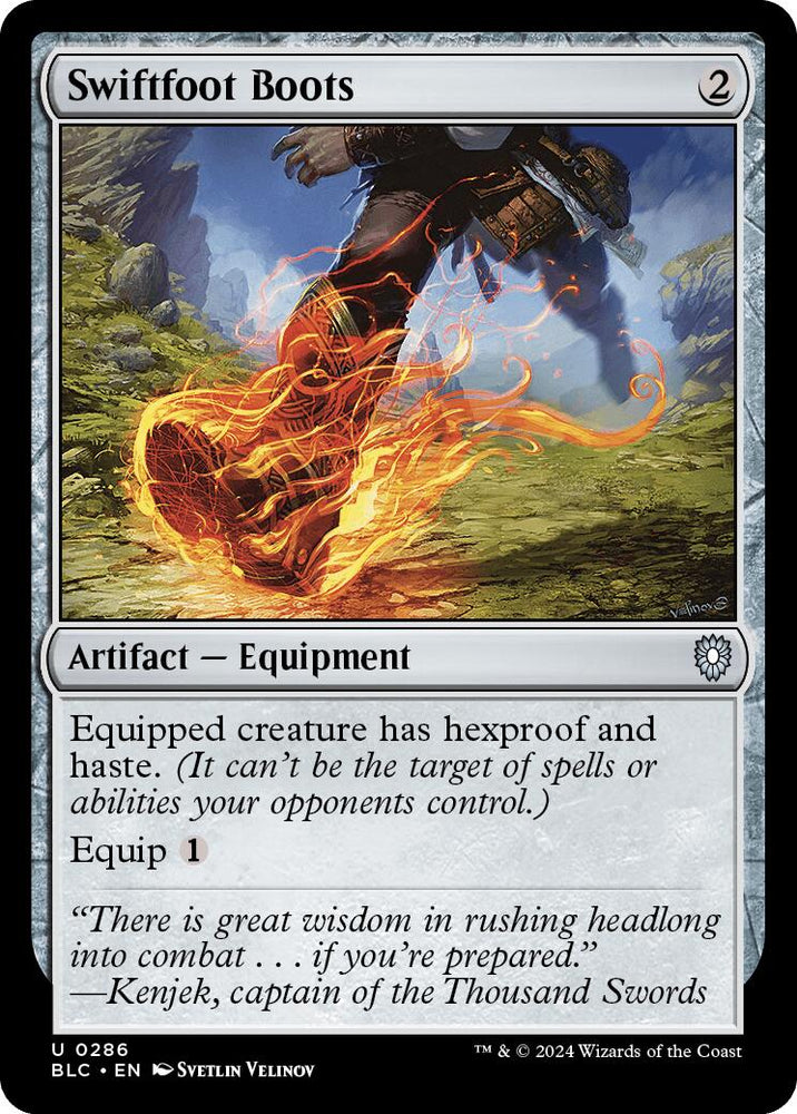 Swiftfoot Boots [Bloomburrow Commander] Magic: The Gathering