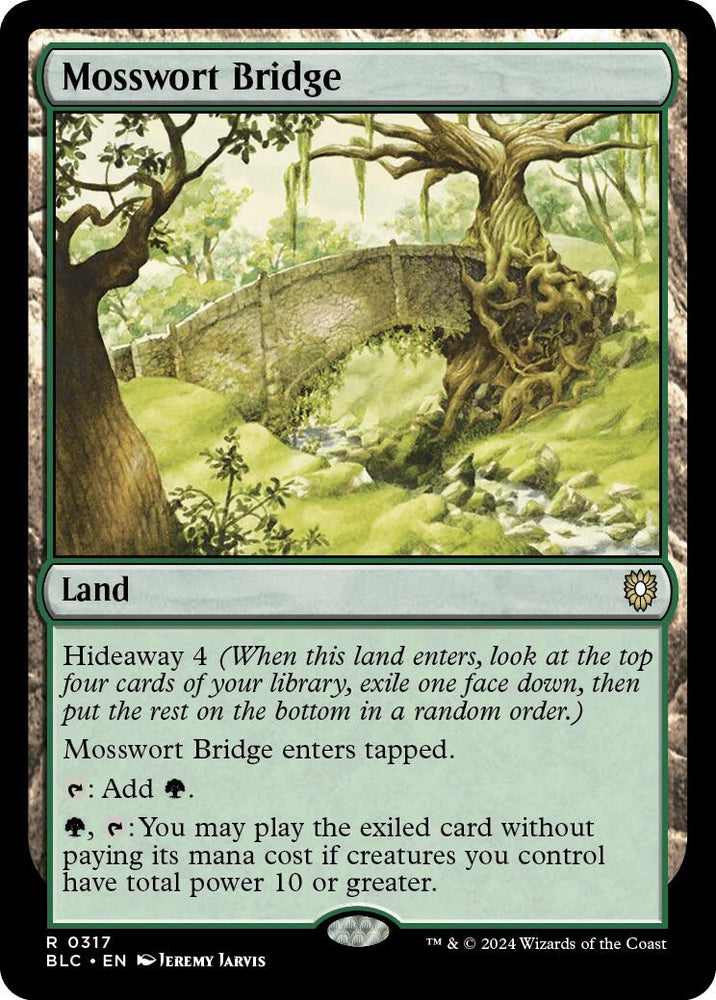 Mosswort Bridge [Bloomburrow Commander] Magic: The Gathering