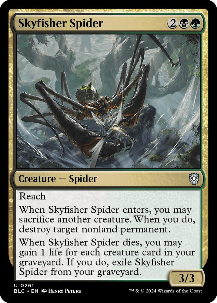 Skyfisher Spider [Bloomburrow Commander] Magic: The Gathering