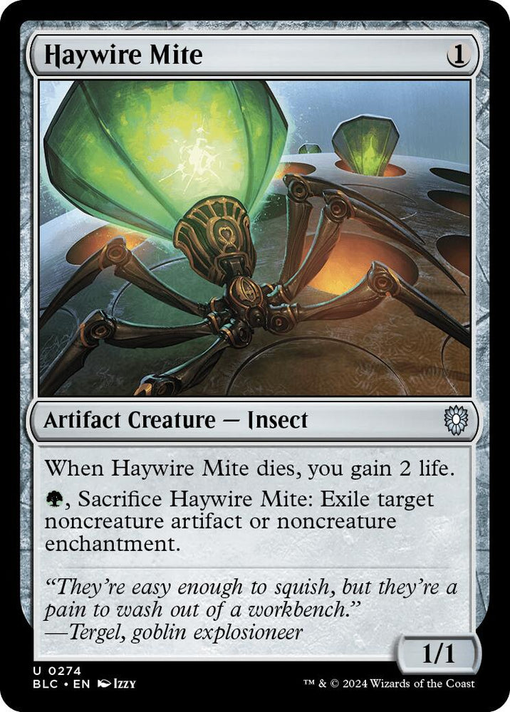 Haywire Mite [Bloomburrow Commander] Magic: The Gathering