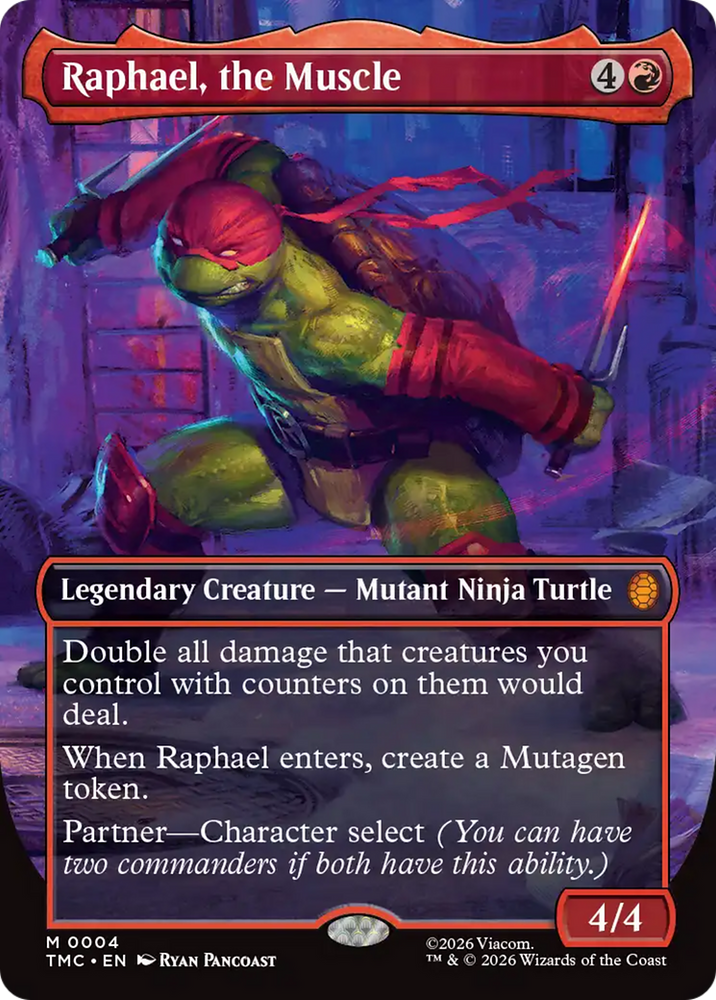 Raphael, the Muscle (Borderless) [Teenage Mutant Ninja Turtles Commander] Magic: The Gathering