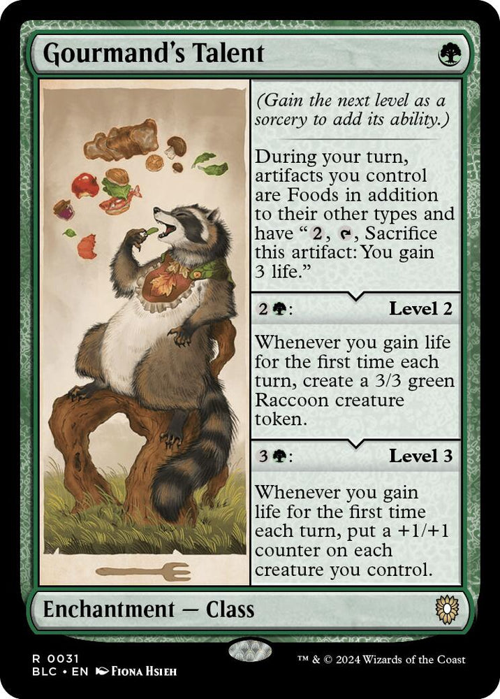 Gourmand's Talent [Bloomburrow Commander] Magic: The Gathering