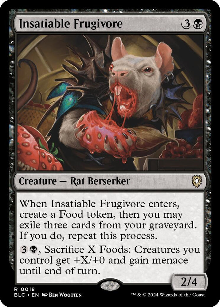 Insatiable Frugivore [Bloomburrow Commander] Magic: The Gathering