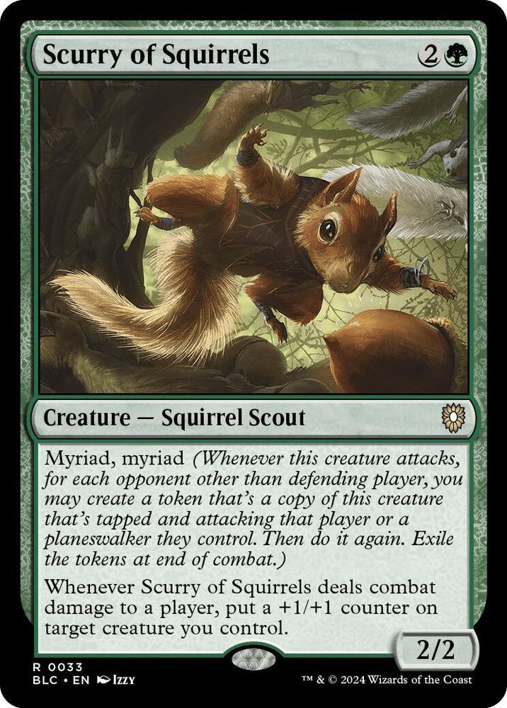 Scurry of Squirrels [Bloomburrow Commander] Magic: The Gathering