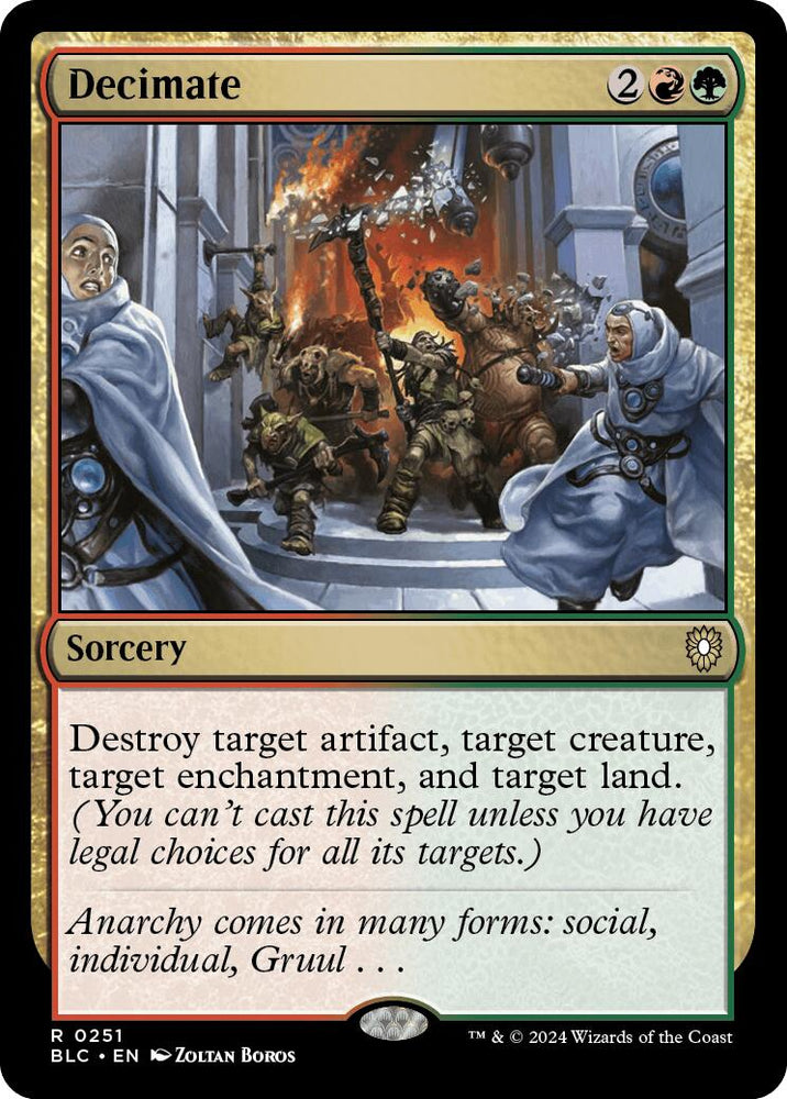 Decimate [Bloomburrow Commander] Magic: The Gathering