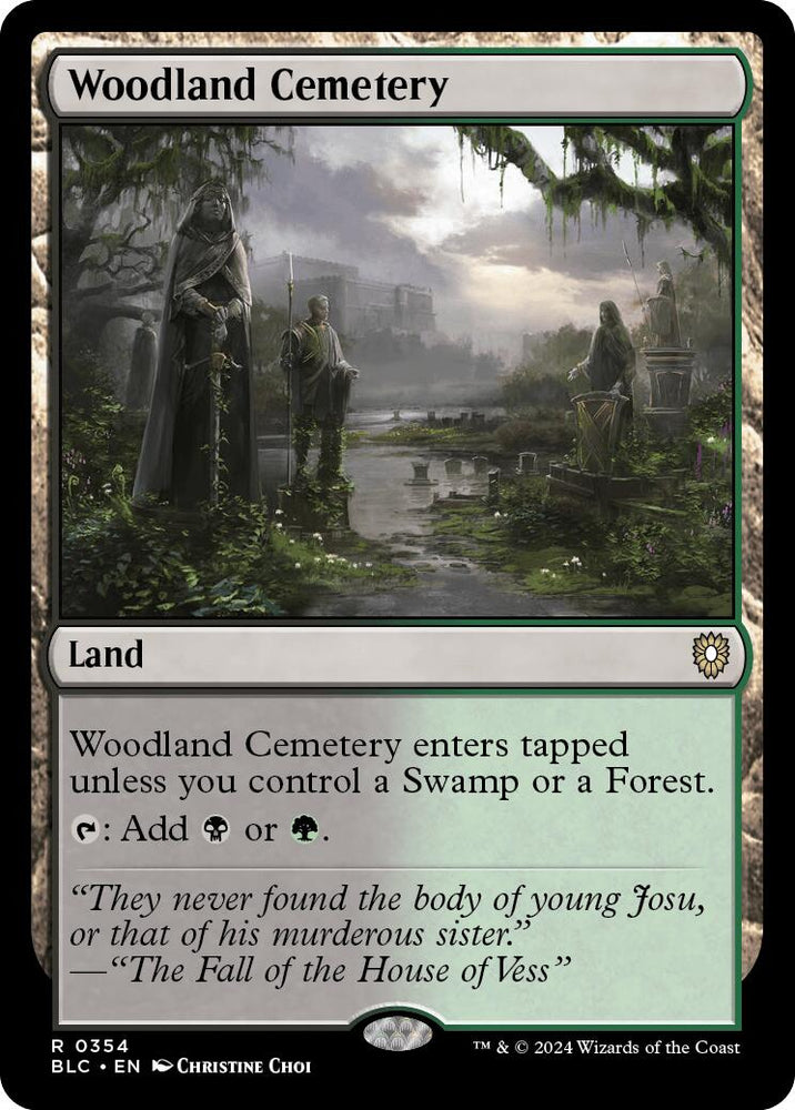 Woodland Cemetery [Bloomburrow Commander] Magic: The Gathering