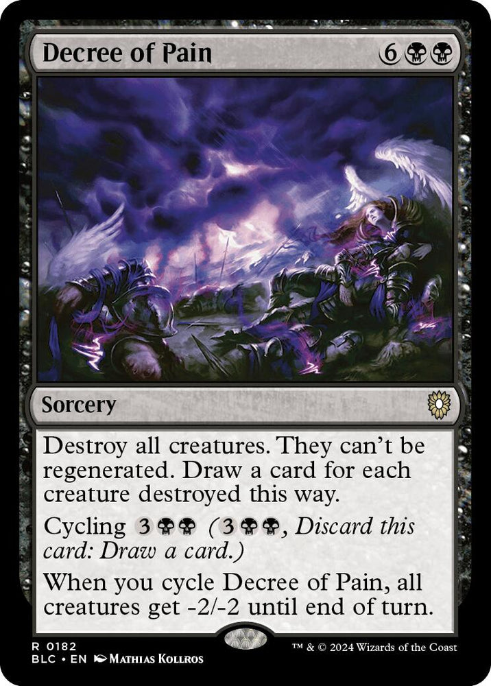 Decree of Pain [Bloomburrow Commander] Magic: The Gathering