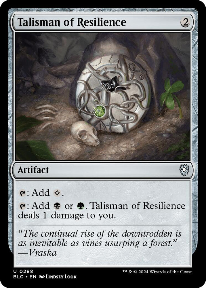 Talisman of Resilience [Bloomburrow Commander] Magic: The Gathering