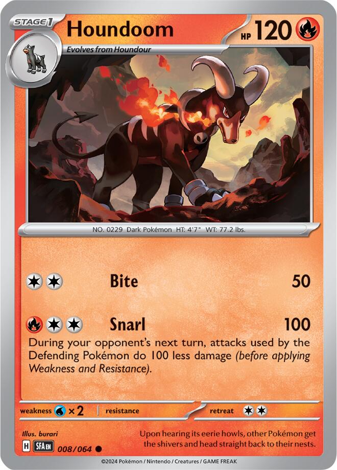 Houndoom (008/064) [Scarlet & Violet: Shrouded Fable] Pokémon