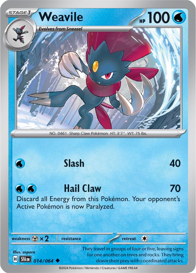 Weavile (014/064) [Scarlet & Violet: Shrouded Fable] Pokémon