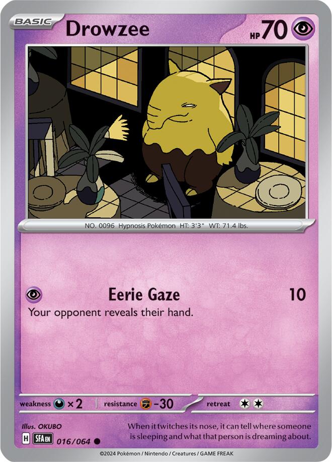Drowzee (016/064) [Scarlet & Violet: Shrouded Fable] Pokémon