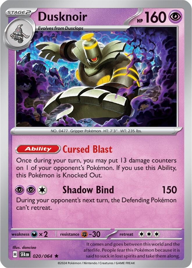 Dusknoir (020/064) [Scarlet & Violet: Shrouded Fable] Pokémon