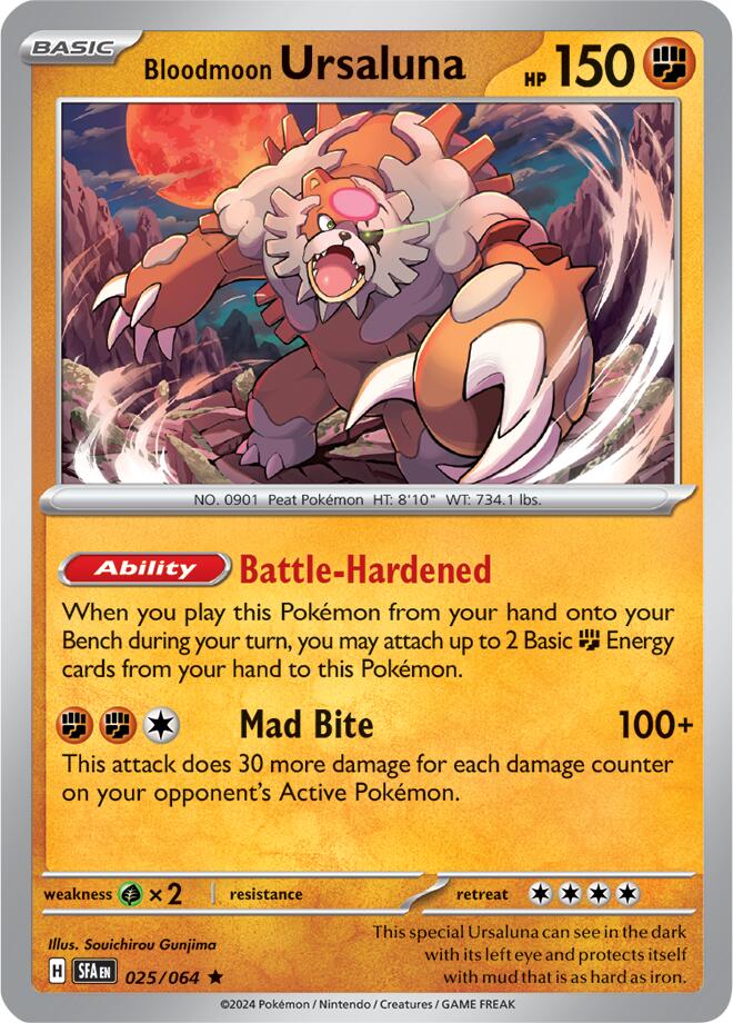Bloodmoon Ursaluna (025/064) [Scarlet & Violet: Shrouded Fable] Pokémon