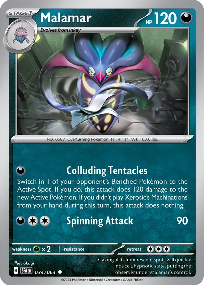 Malamar (034/064) [Scarlet & Violet: Shrouded Fable] Pokémon