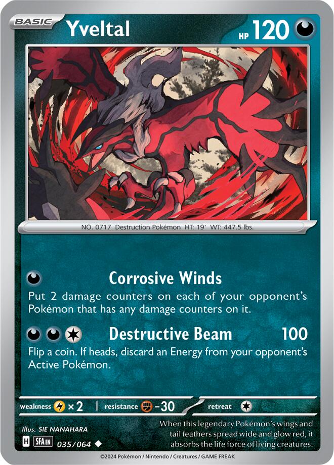 Yveltal (035/064) [Scarlet & Violet: Shrouded Fable] Pokémon