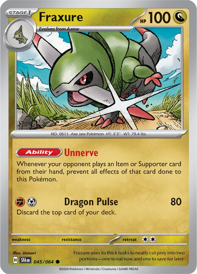 Fraxure (045/064) [Scarlet & Violet: Shrouded Fable] Pokémon