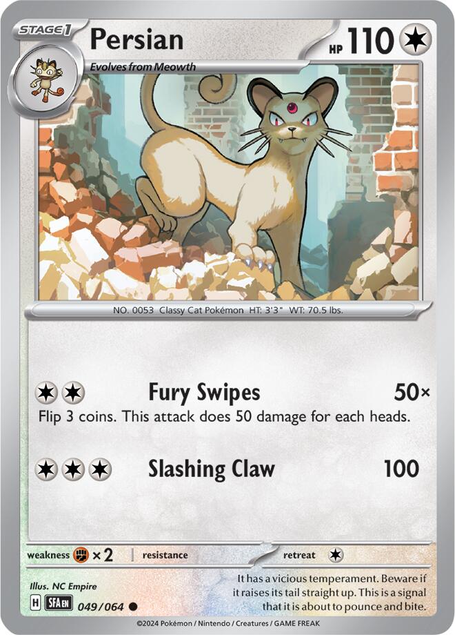 Persian (049/064) [Scarlet & Violet: Shrouded Fable] Pokémon