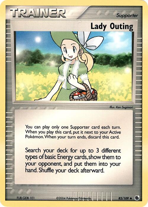 Lady Outing (83/109) (Theme Deck Exclusive) [EX: Ruby & Sapphire] Pokémon