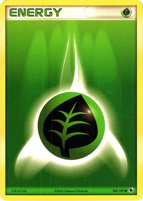 Grass Energy (104/109) (Theme Deck Exclusive) [EX: Ruby & Sapphire] Pokémon