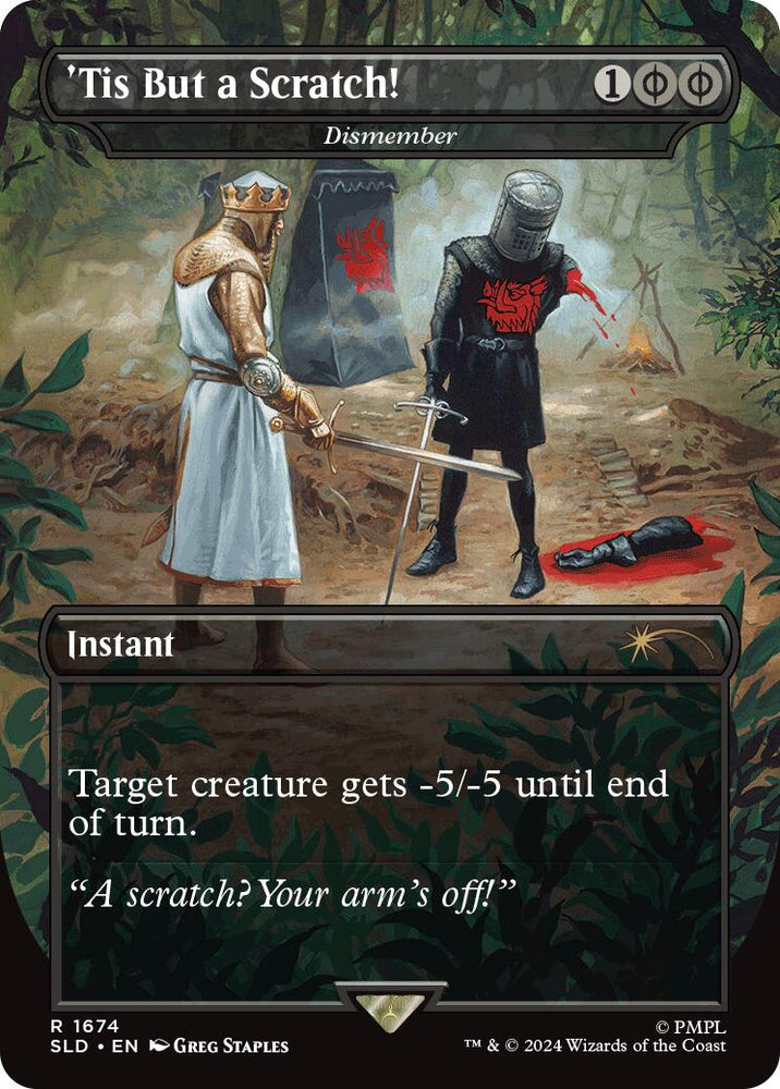 'Tis But a Scratch! - Dismember [Secret Lair Drop Series] Magic: The Gathering