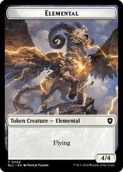 Elemental // Cat Double-Sided Token [Bloomburrow Commander Tokens] Magic: The Gathering
