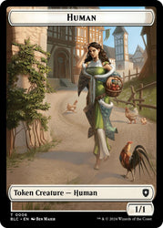 Human // Soldier Double-Sided Token [Bloomburrow Commander Tokens] Magic: The Gathering