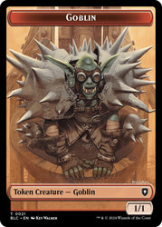 Goblin // Thopter Double-Sided Token [Bloomburrow Commander Tokens] Magic: The Gathering