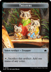 Prosperous Bandit // Treasure Double-Sided Token [Bloomburrow Commander Tokens] Magic: The Gathering