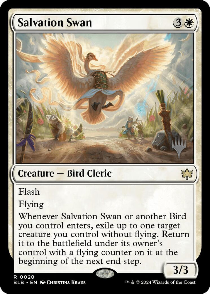 Salvation Swan (Promo Pack) [Bloomburrow Promos] Magic: The Gathering