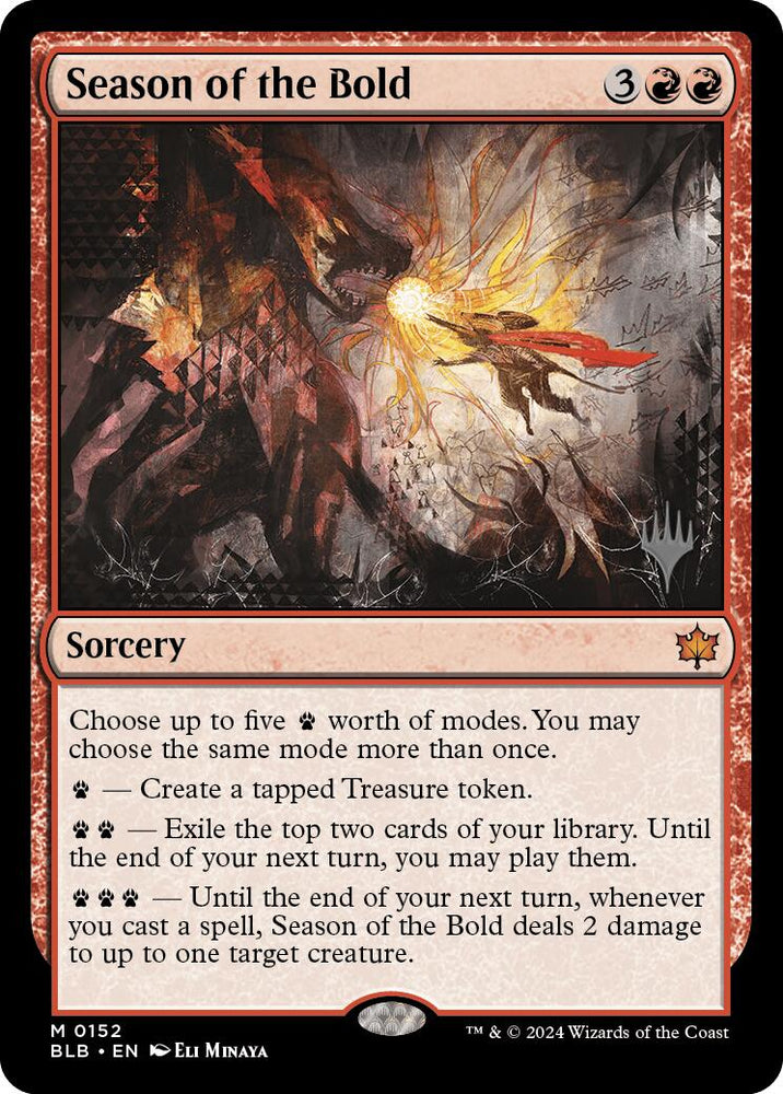 Season of the Bold (Promo Pack) [Bloomburrow Promos] Magic: The Gathering