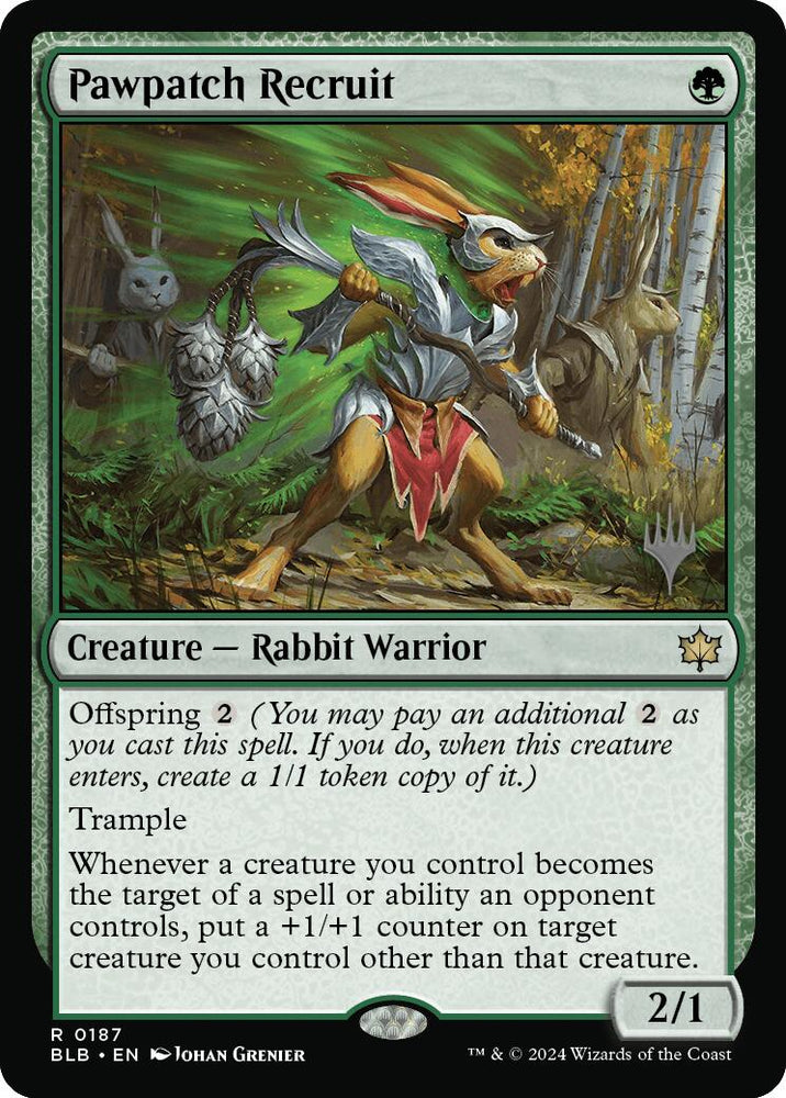 Pawpatch Recruit (Promo Pack) [Bloomburrow Promos] Magic: The Gathering