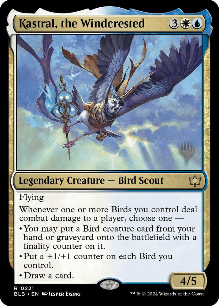 Kastral, the Windcrested (Promo Pack) [Bloomburrow Promos] Magic: The Gathering