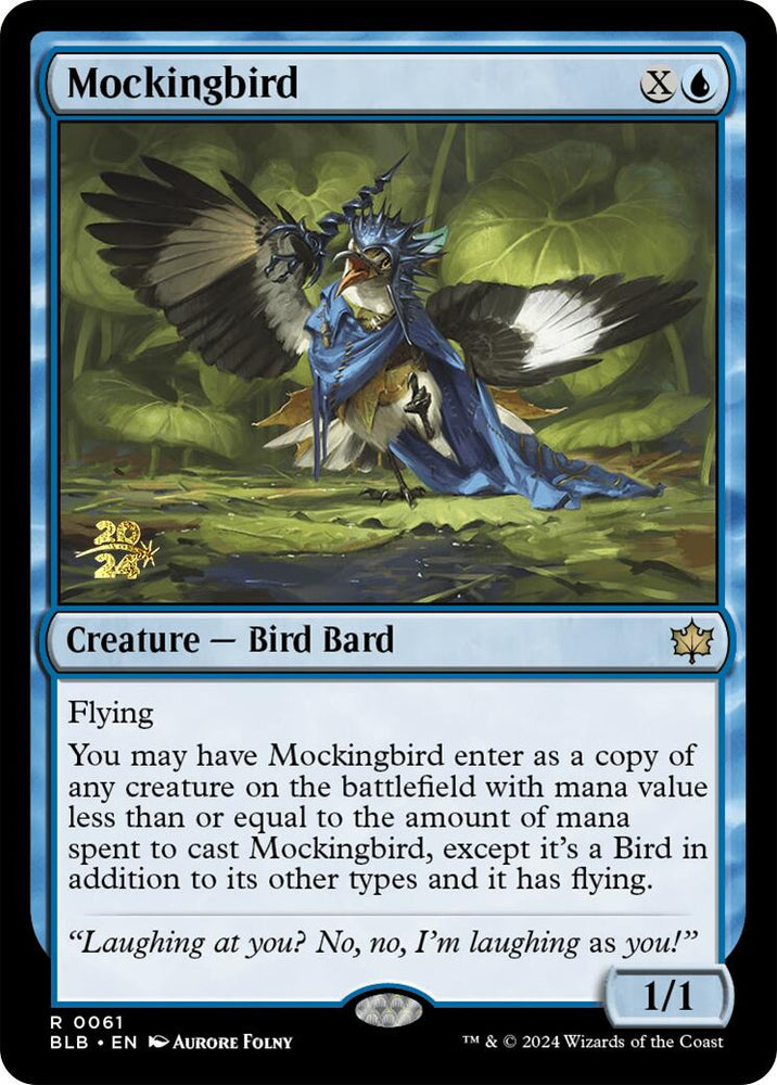 Mockingbird [Bloomburrow Prerelease Promos] Magic: The Gathering