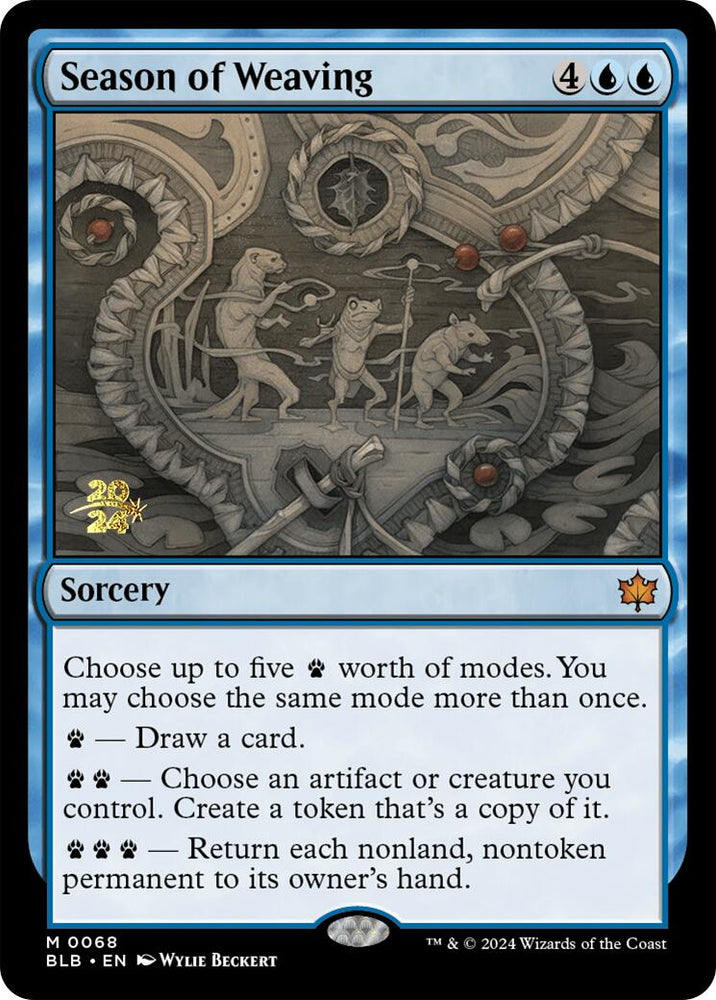 Season of Weaving [Bloomburrow Prerelease Promos] Magic: The Gathering
