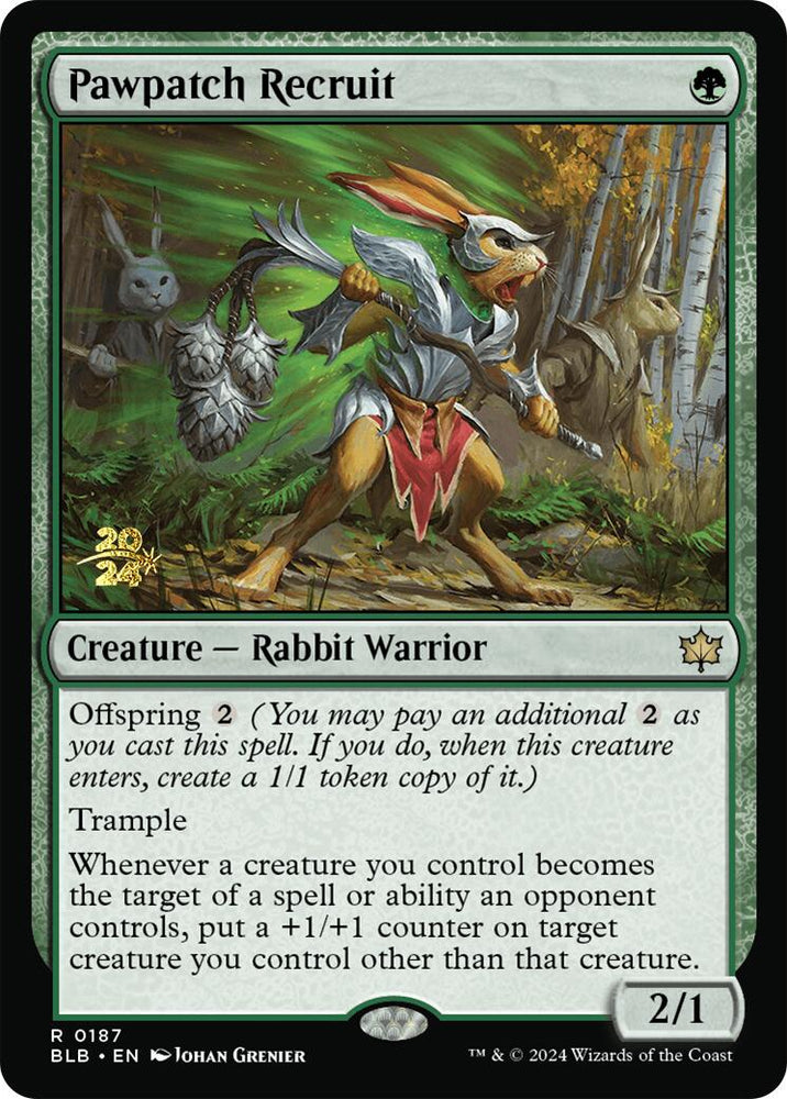 Pawpatch Recruit [Bloomburrow Prerelease Promos] Magic: The Gathering