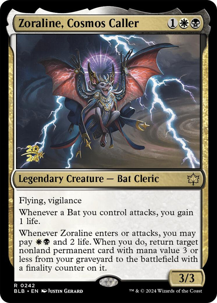Zoraline, Cosmos Caller [Bloomburrow Prerelease Promos] Magic: The Gathering