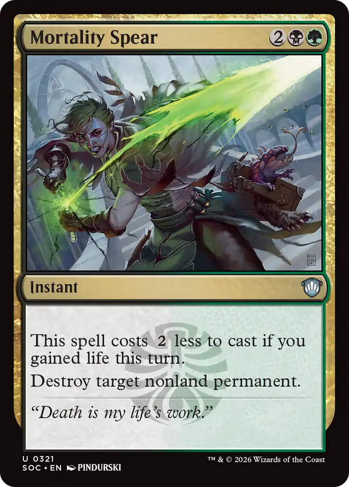 Mortality Spear [Secrets of Strixhaven Commander] Magic: The Gathering