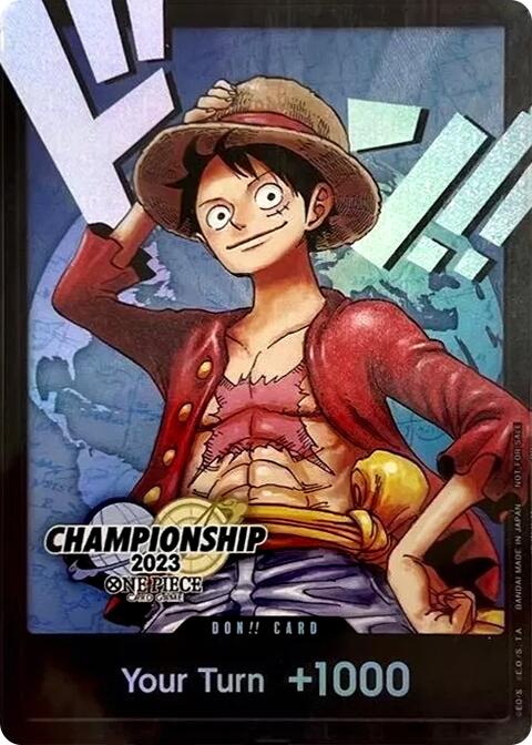 DON!! Card (Monkey.D.Luffy) (2023 World Championship Finals) [One Piece Promotion Cards] Bandai