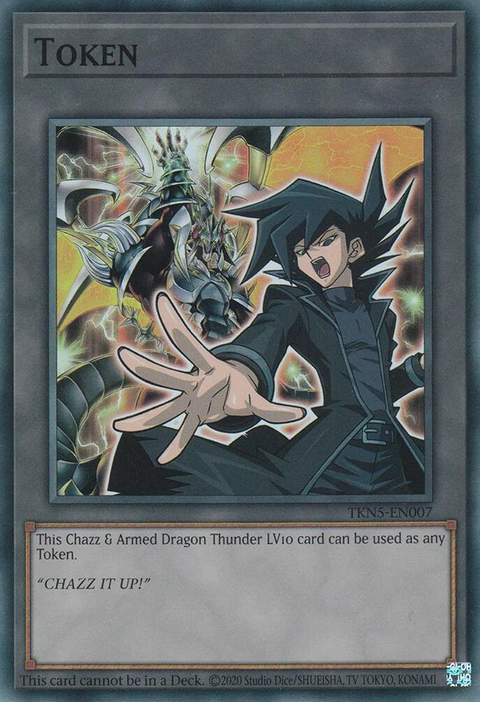 Token: Chazz & Armed Dragon Thunder LV10 [TKN5-EN007] Super Rare Yu-Gi-Oh!
