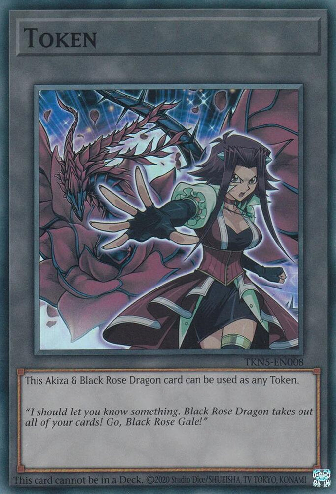 Token: Akiza & Black Rose Dragon [TKN5-EN008] Super Rare Yu-Gi-Oh!