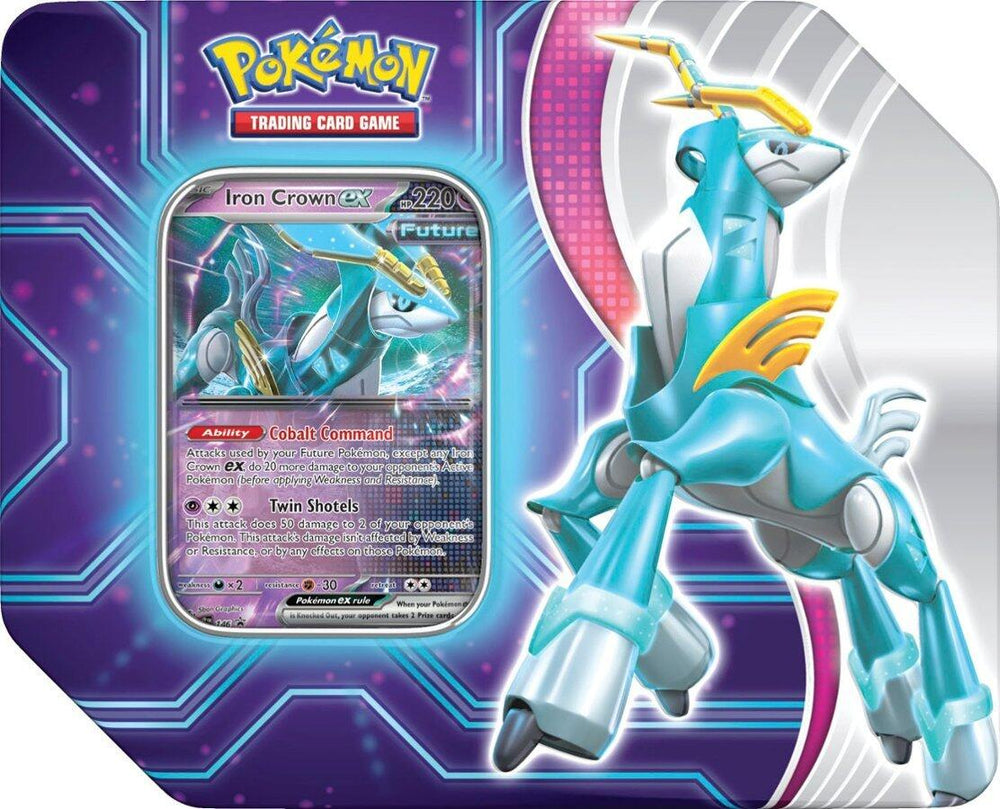 Paradox Destinies Tin (Iron Crown ex) Pokémon
